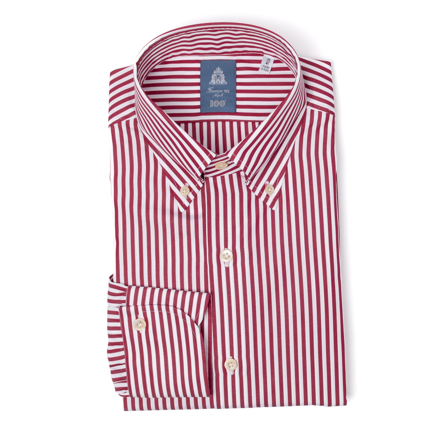 Hand-Sewn Shirt "Il Presidente" made from pure Cotton by Alumo - Collo Lucio